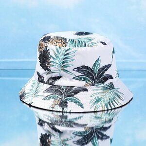 Palm Leaf and Pineapple Bucket Hat
